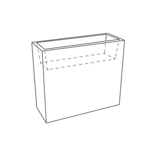 CASSETTA ALTA LINEA 90X34X74 SMOKE