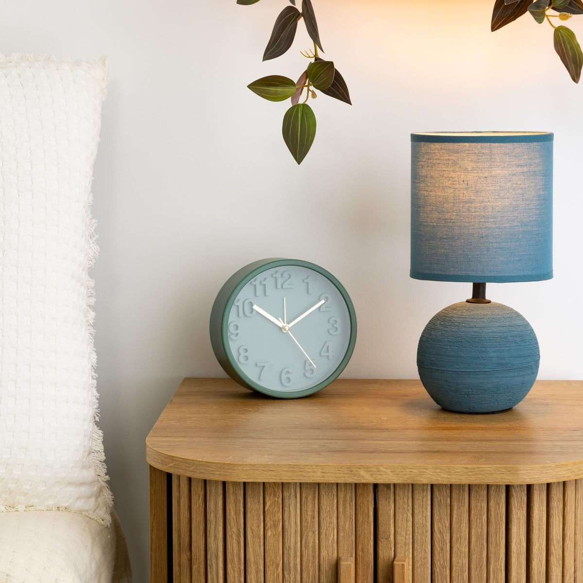 TIMEO LAMP.DA TAVOLO H.25 C.AZZURRO