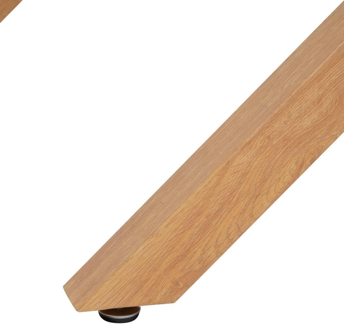 TAVOLO DA PRANZO CM.180X90 VETRO/ROVERE