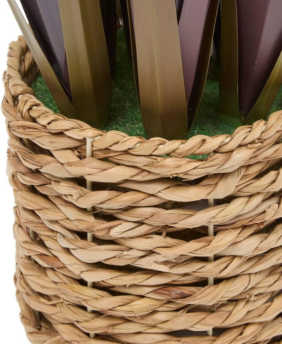 MAZZO DI LINO ROSSO C/VASO H.91