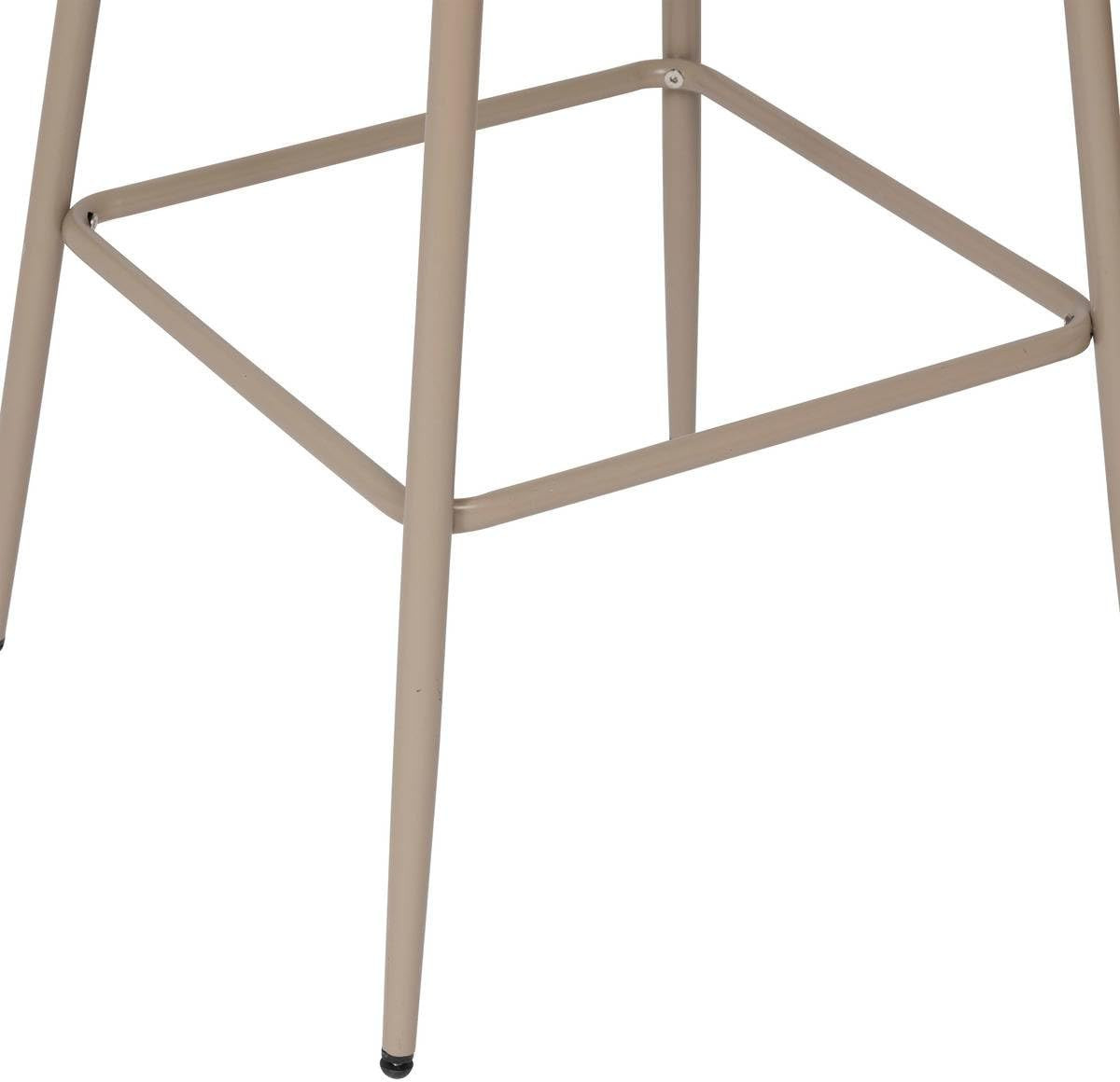 SGABELLO DA BAR H.108.5 MET/BEIGE