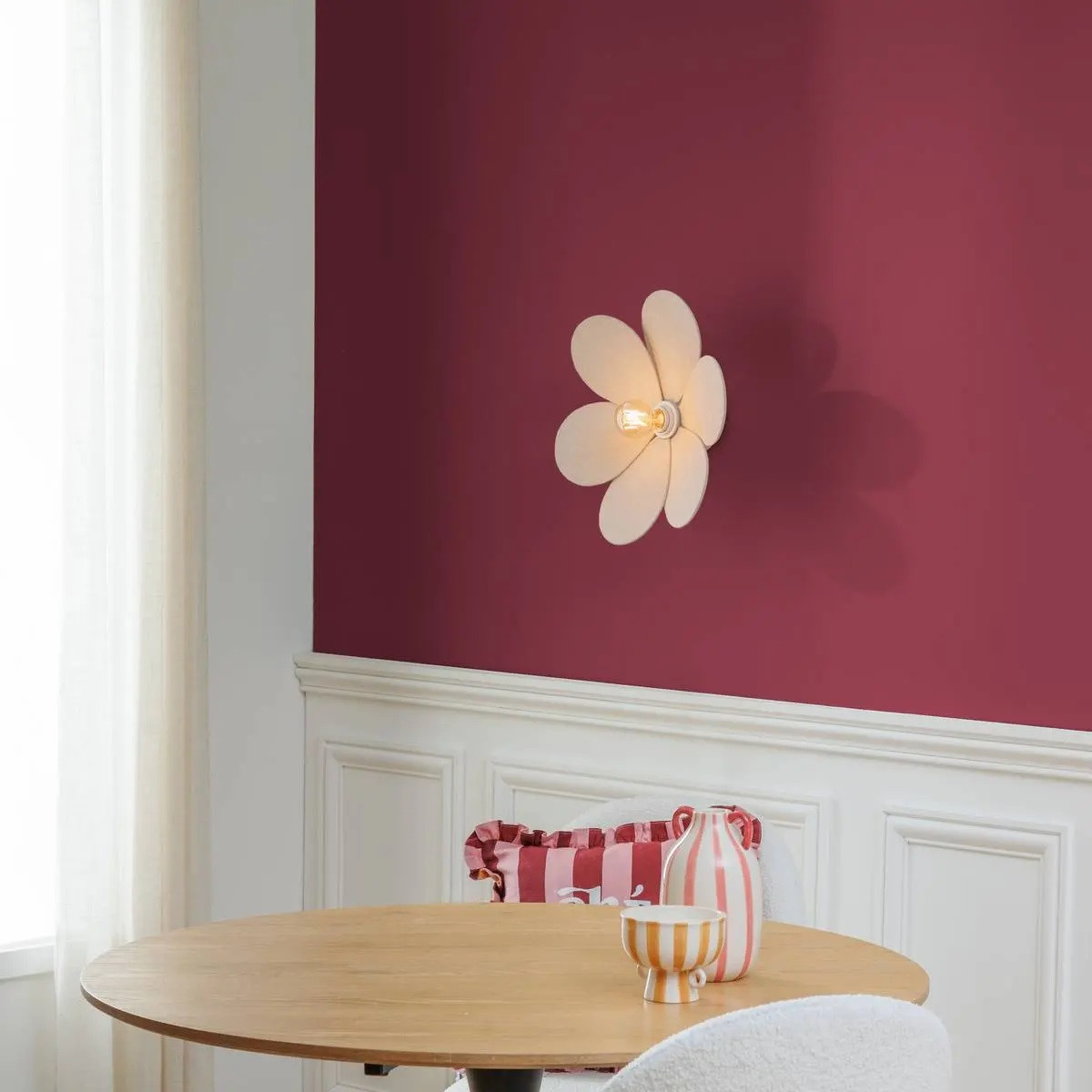 APPLIQUE PETALO LINO BEIGE D.40