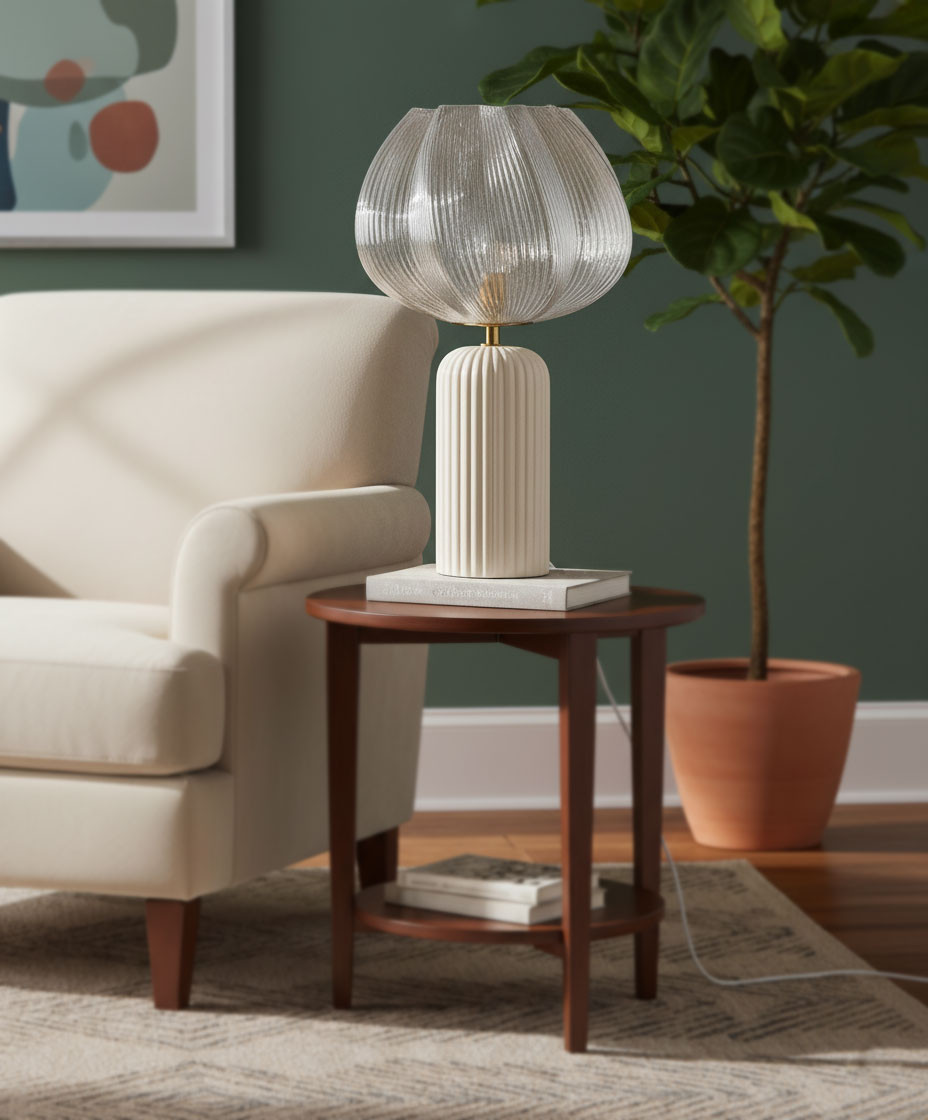 LAMPADA PHYLAS BEIGE H.45.5