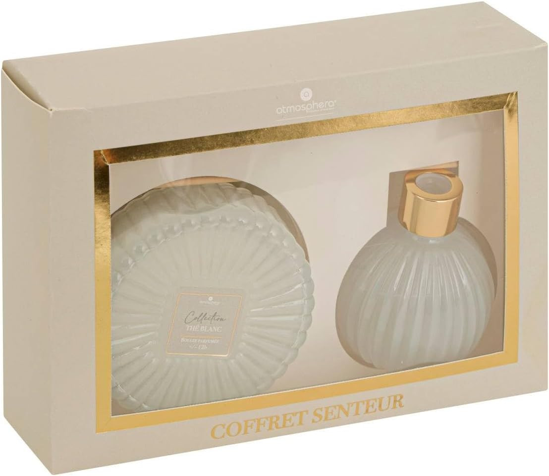 SET DIFFUSORE E CANDELA ALBIE THE BIANCO