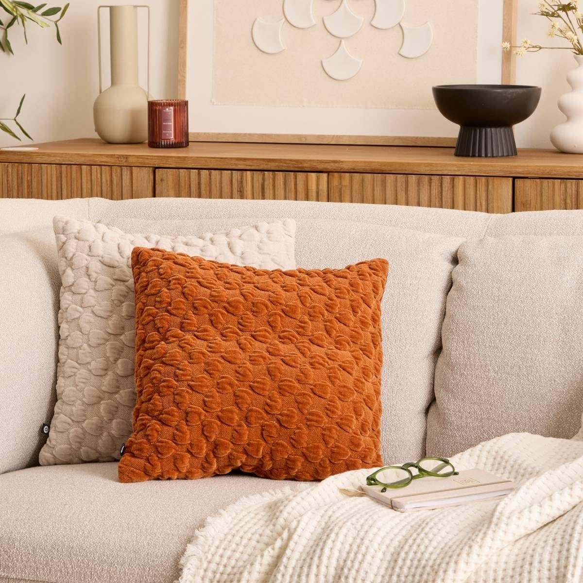 CUSCINO CHEN 3D NOVA CM.40X40 ARANCIO