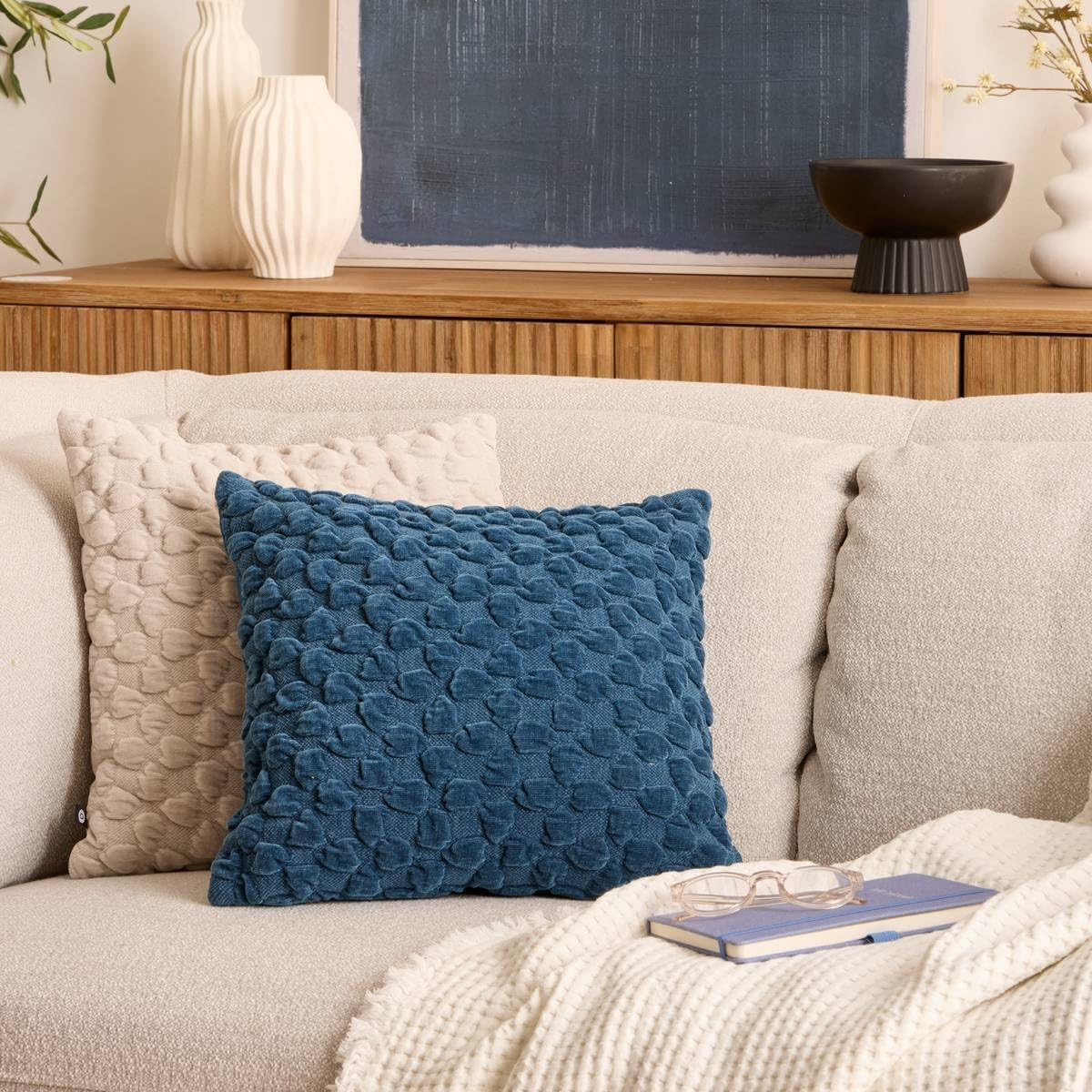 CUSCINO CHEN 3D NOVA CM.40X40 AZZURRO