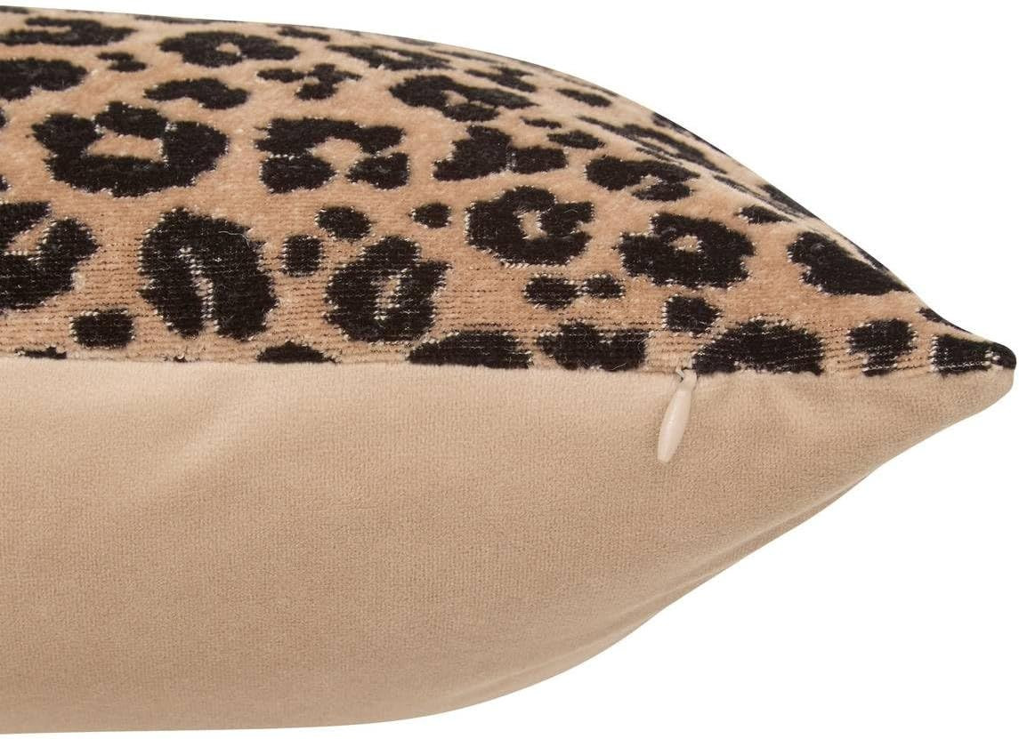 CUSCINO LEOPARD CM.40X40 NERO