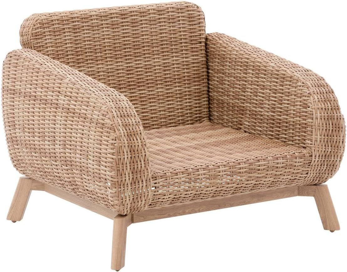 SALOTTO IN RESINA INTRECCIATO MIELE 3 POSTI