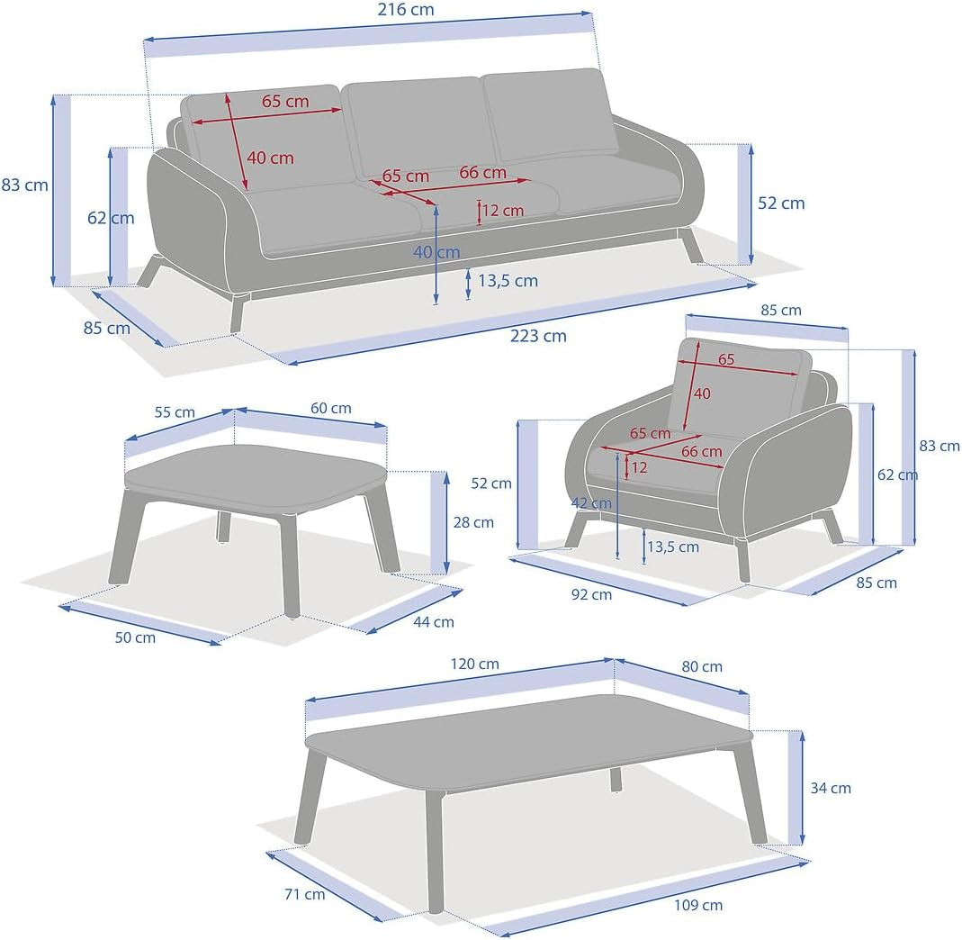 SALOTTO IN RESINA INTRECCIATO MIELE 3 POSTI