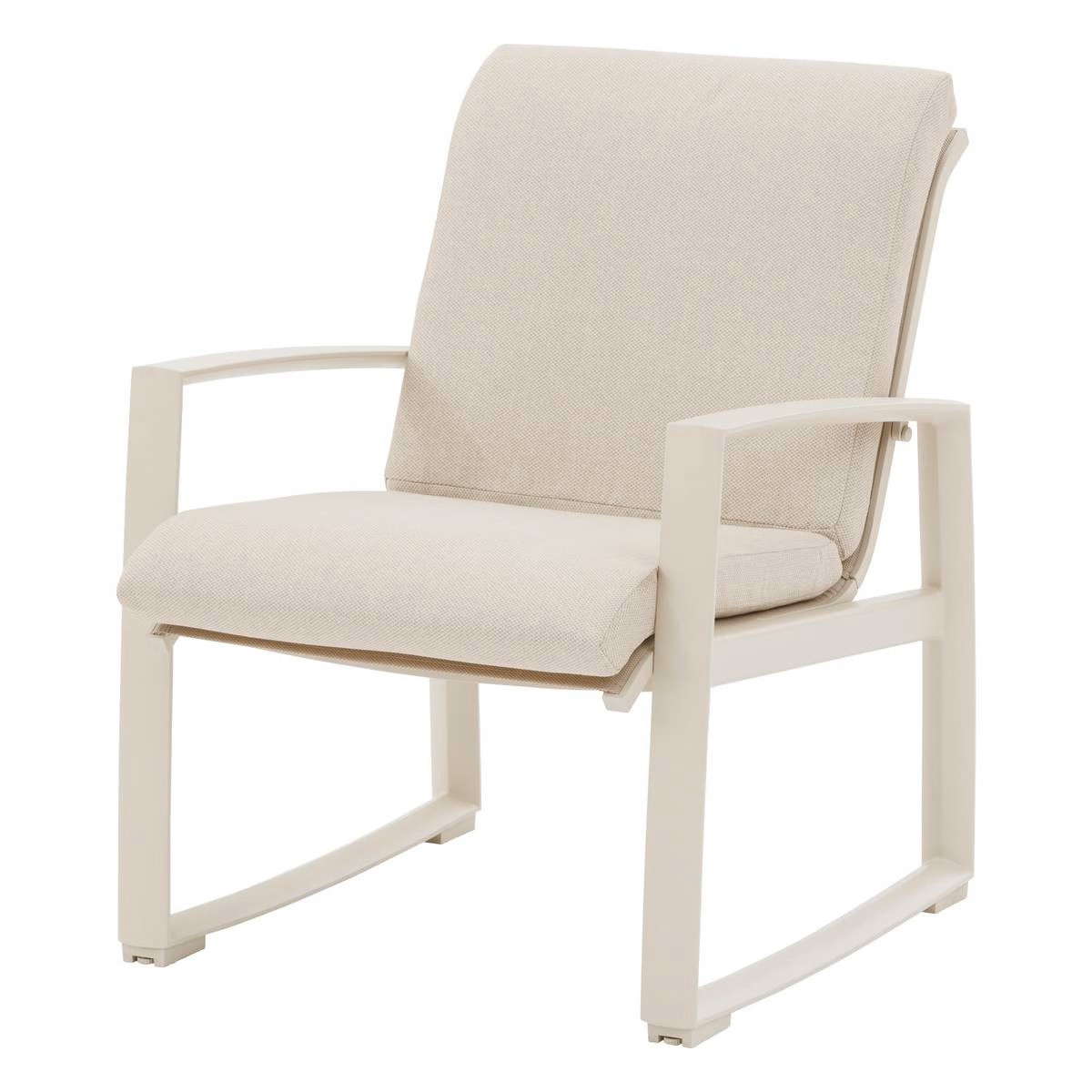 SALOTTO ALLUMINIO 3 POSTI LINO ARGILLA