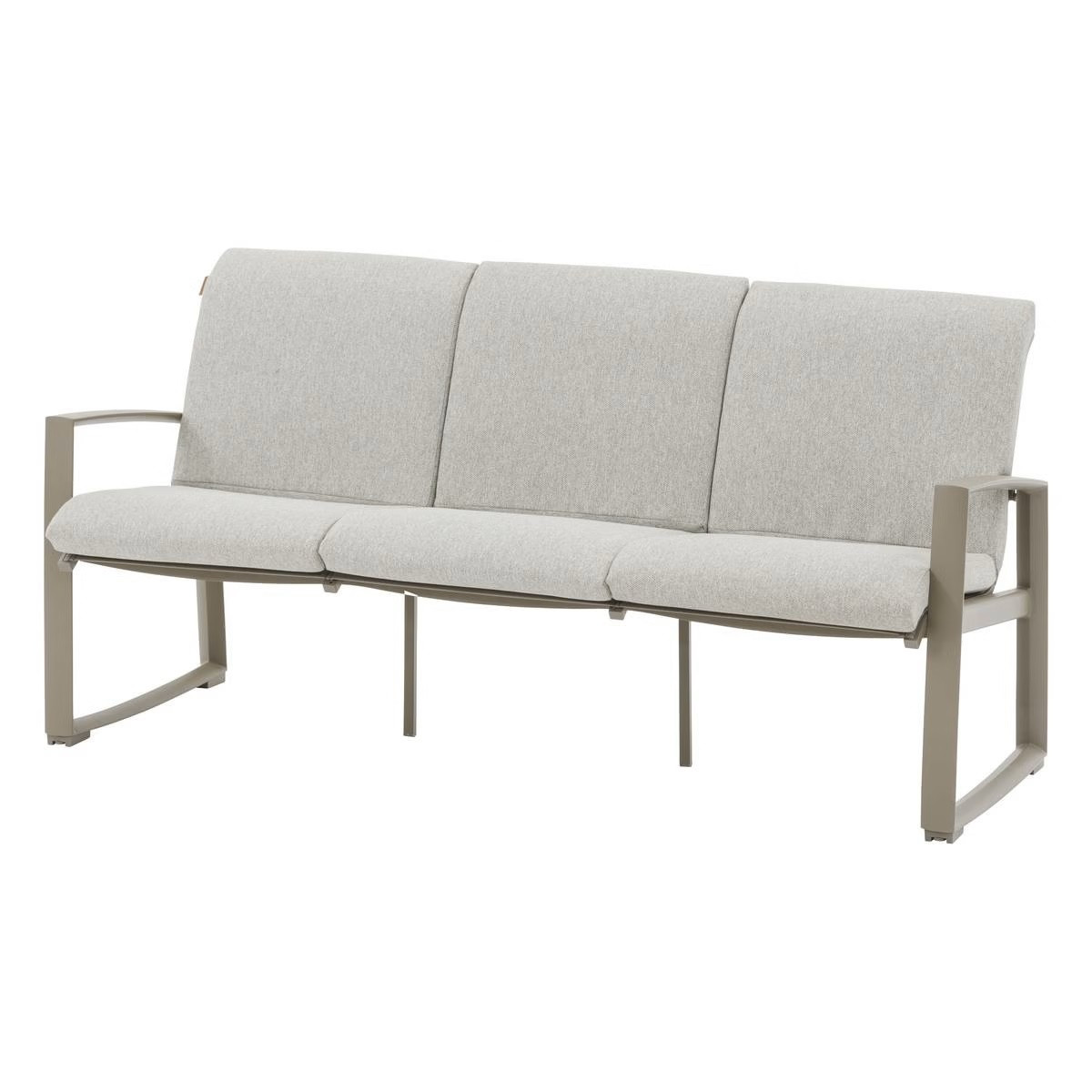 SALOTTO ALLUMINIO 3 POSTI NOCCIOLA