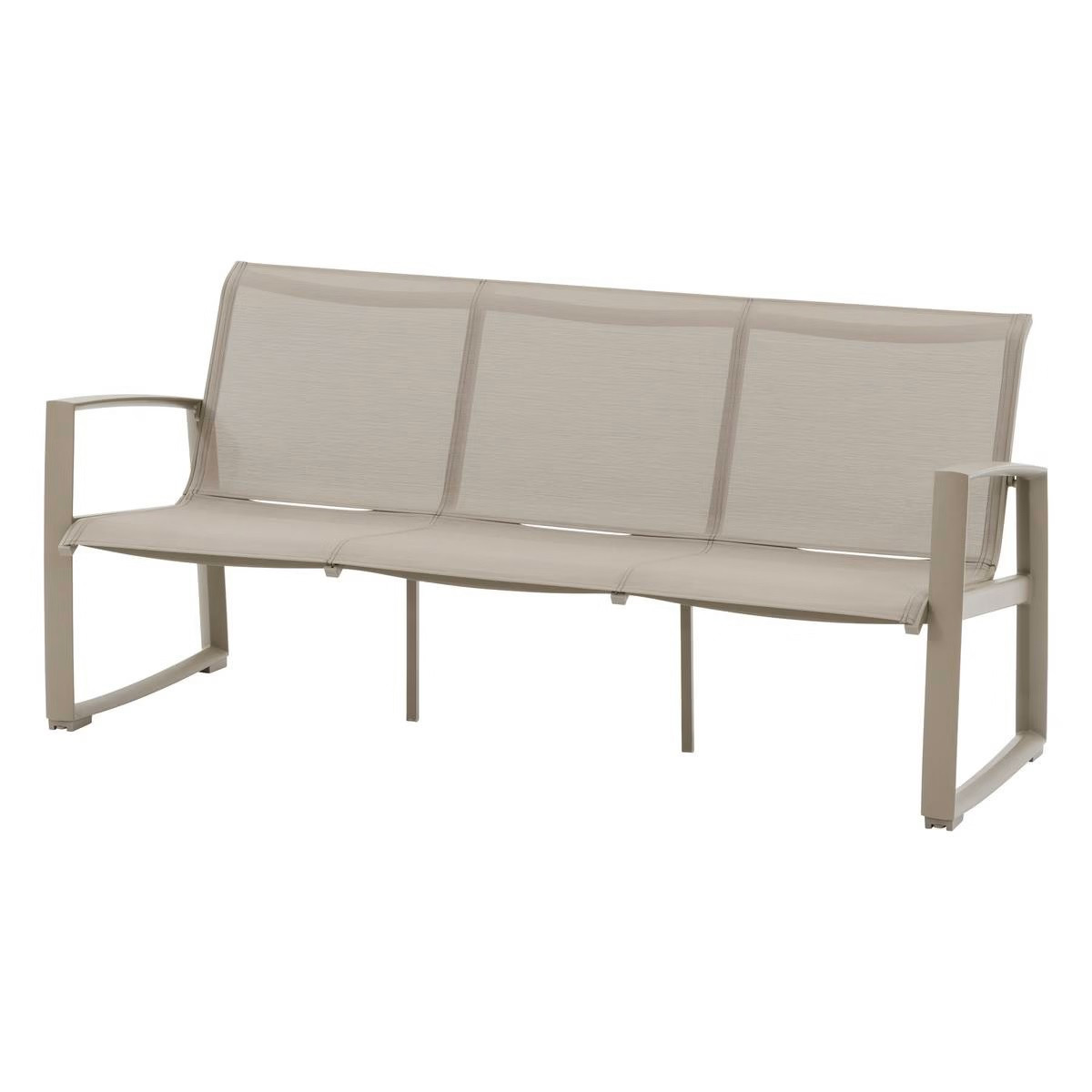 SALOTTO ALLUMINIO 3 POSTI NOCCIOLA