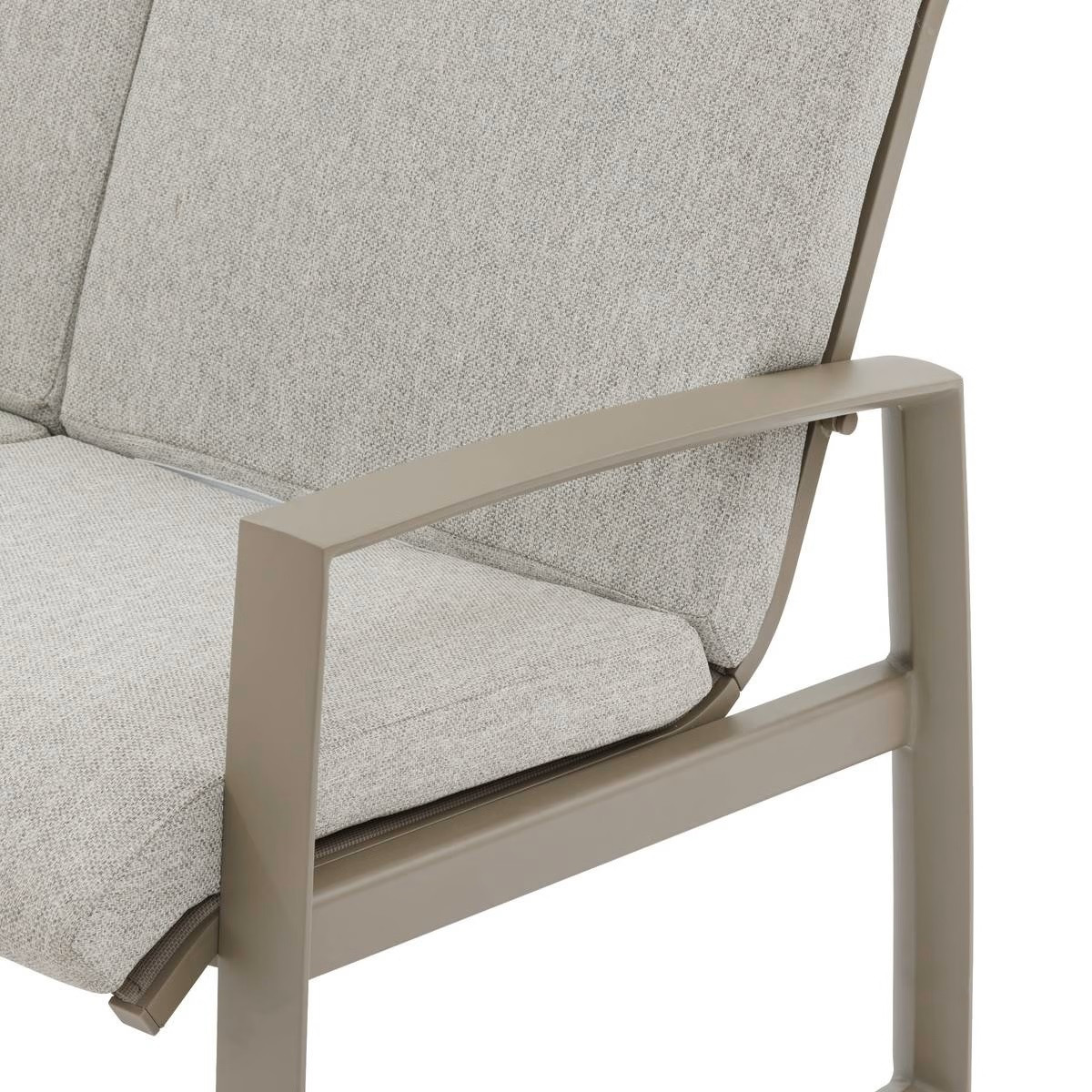 SALOTTO ALLUMINIO 3 POSTI NOCCIOLA