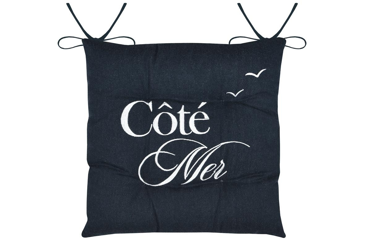 CUSCINO GALETTE BORDEMER CM.38X38 MARINE