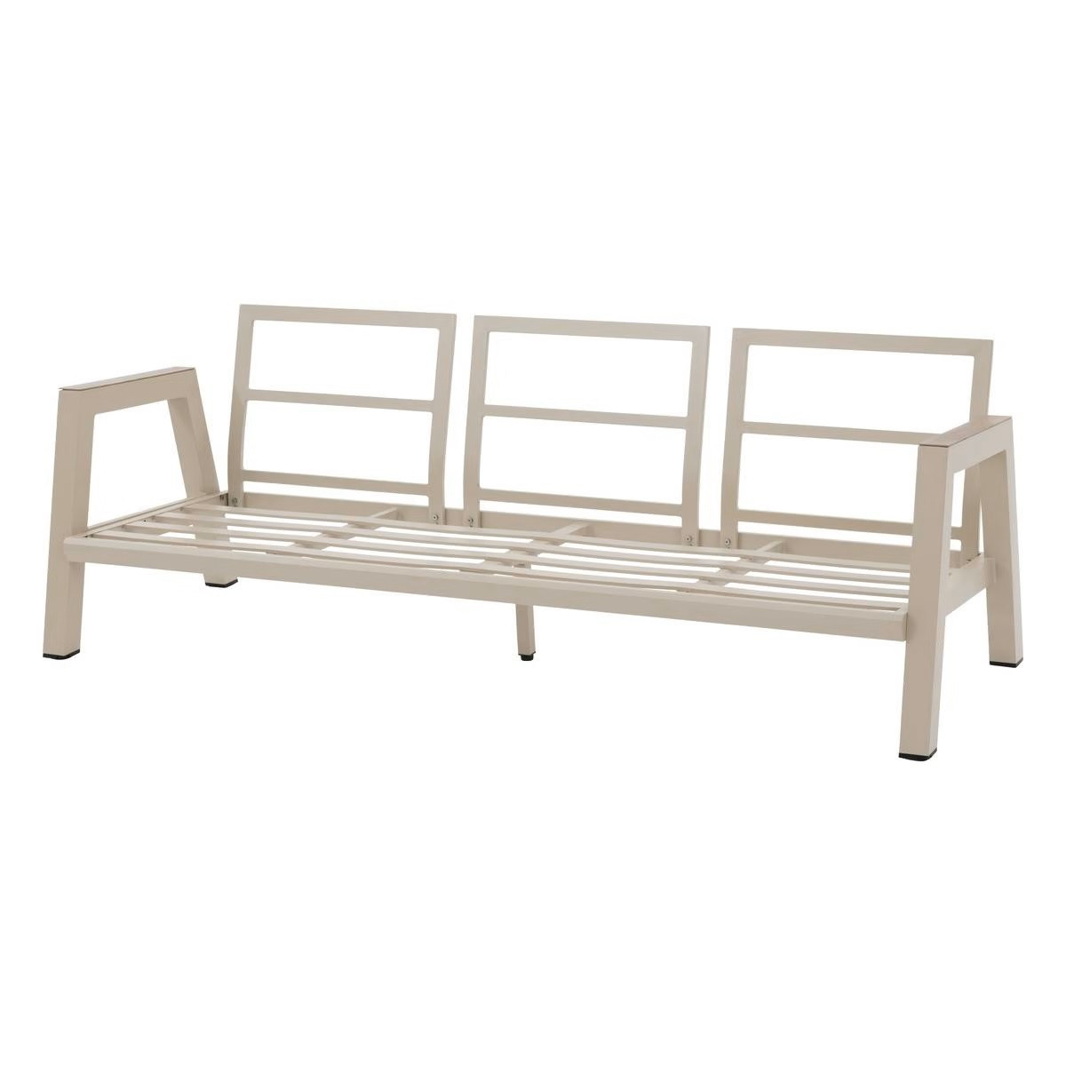 SALOTTO 3 POSTI IN ALLUMINIO ARGILLA