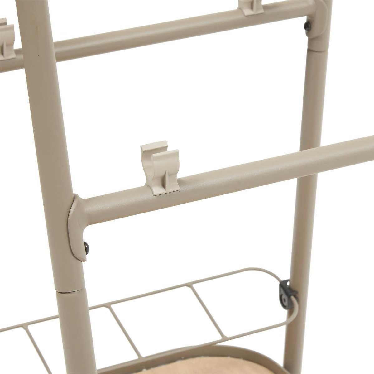 CARRELLO CON RUOTE ALLUMINIO 76X50 COFFE