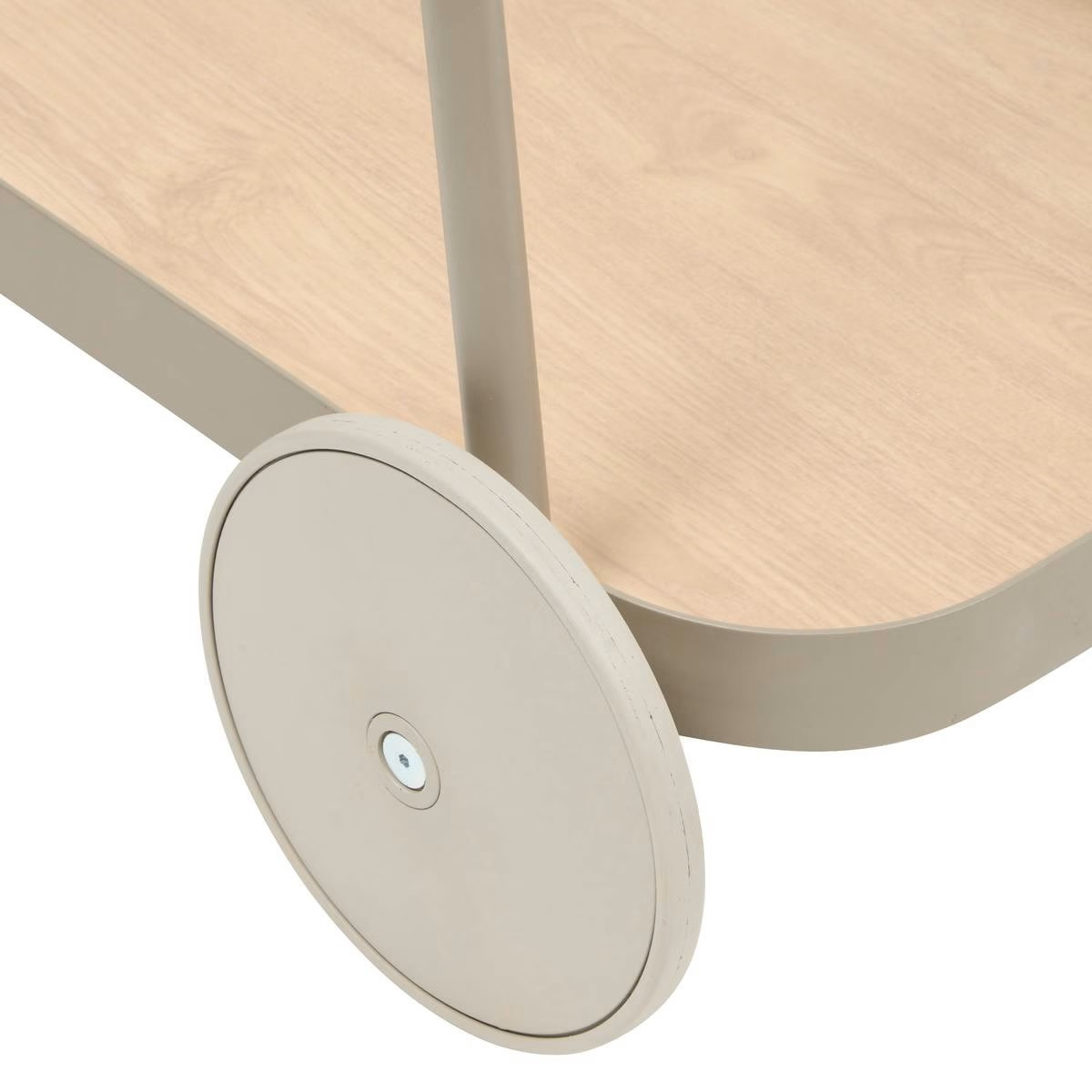 CARRELLO CON RUOTE ALLUMINIO 76X50 COFFE