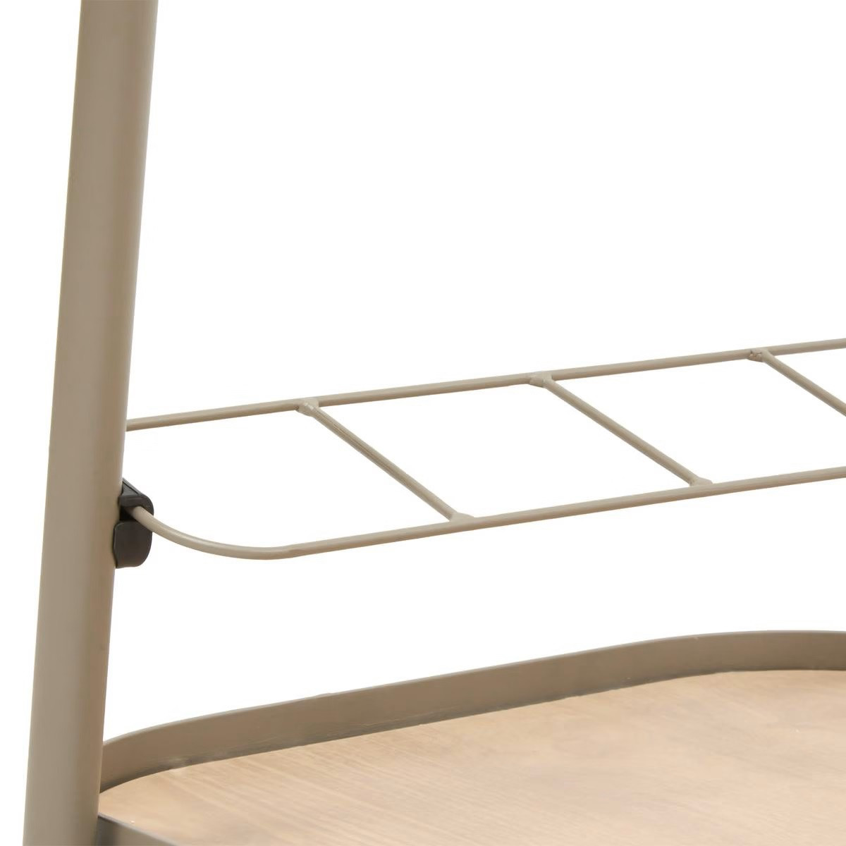 CARRELLO CON RUOTE ALLUMINIO 76X50 COFFE