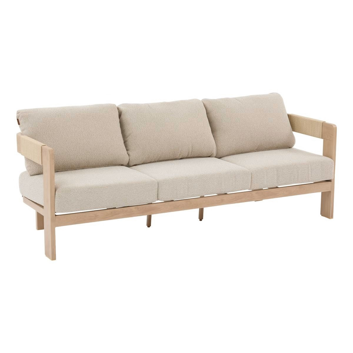 SALOTTO IN ALLUMINIO 3 POSTI MIELE