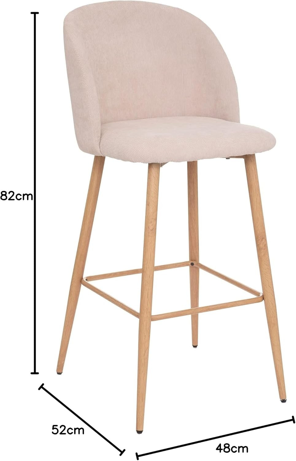 SEDIA DA BAR ROVERE LINO