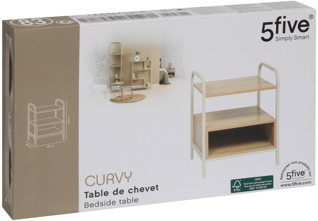 COMODINO 1RIP.1VANO CM.40X30X50H.B.