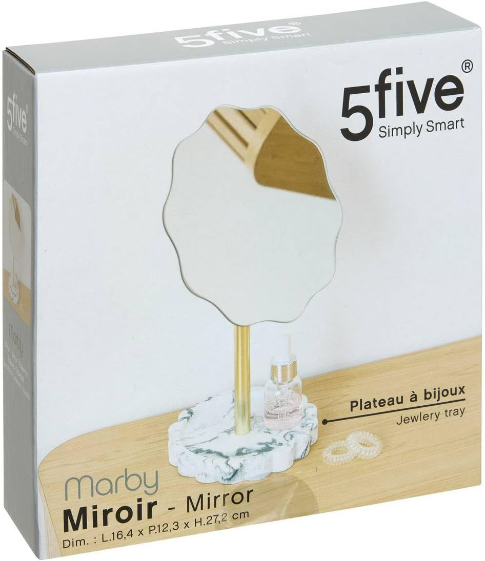 SPECCHIO DA APPOGGIO MARBY BIANCO