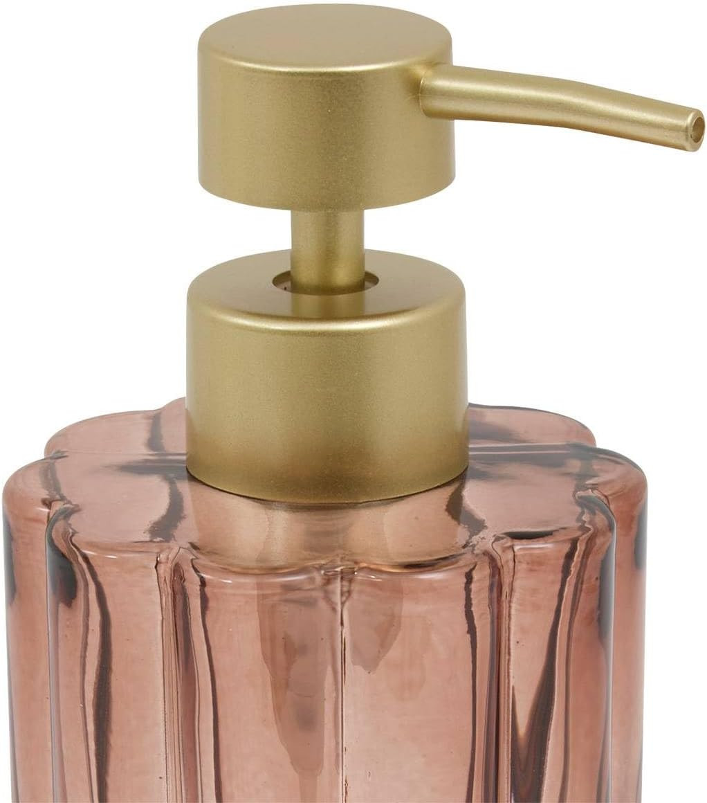 DISPENSER SAPONE FLOREA VETRO AMBRA
