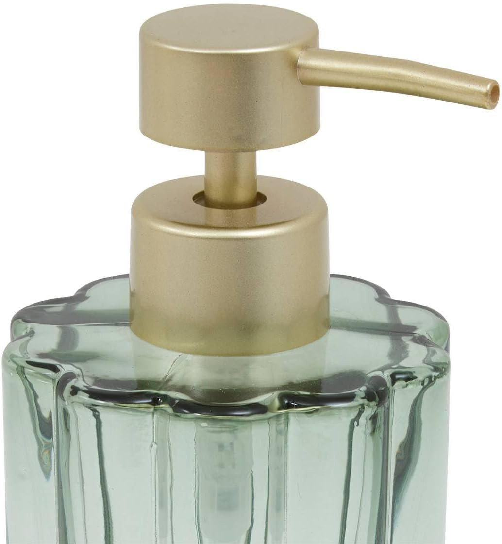 DISPENSER SAPONE FLOREA VETRO VERDE