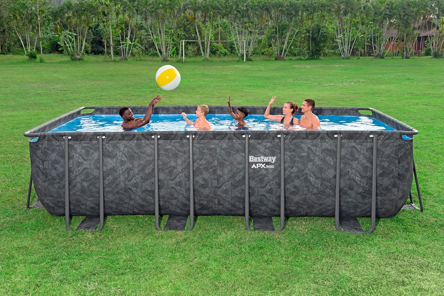 PISCINA APX 365 RETT.549X274X132 GRIGIO SCURO