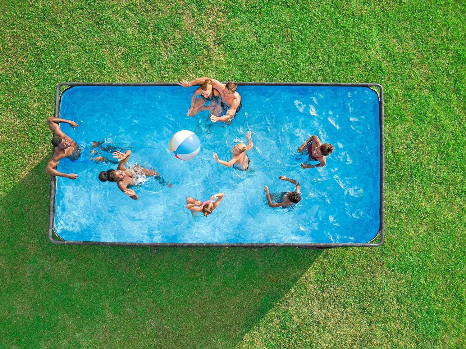 PISCINA APX 365 RETT.549X274X132 GRIGIO SCURO
