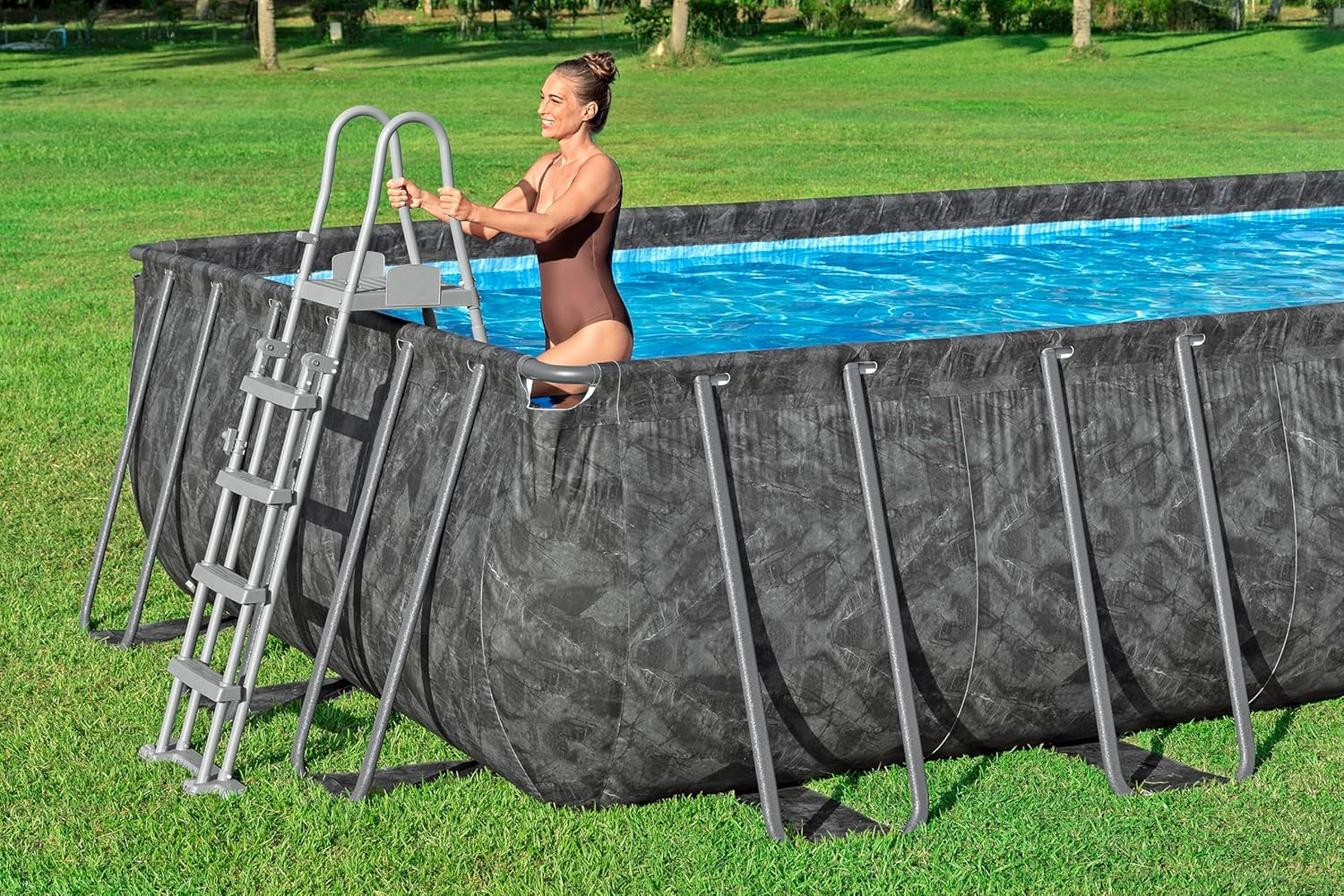 PISCINA APX 365 RETT.549X274X132 GRIGIO SCURO