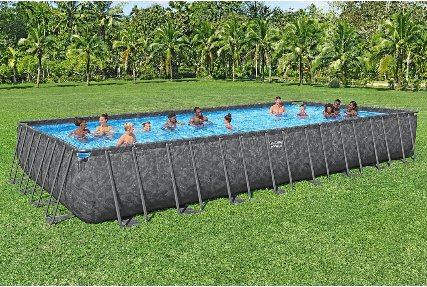 PISCINA APX 365 RETT.956X488X132 GR.SCURO MAR.