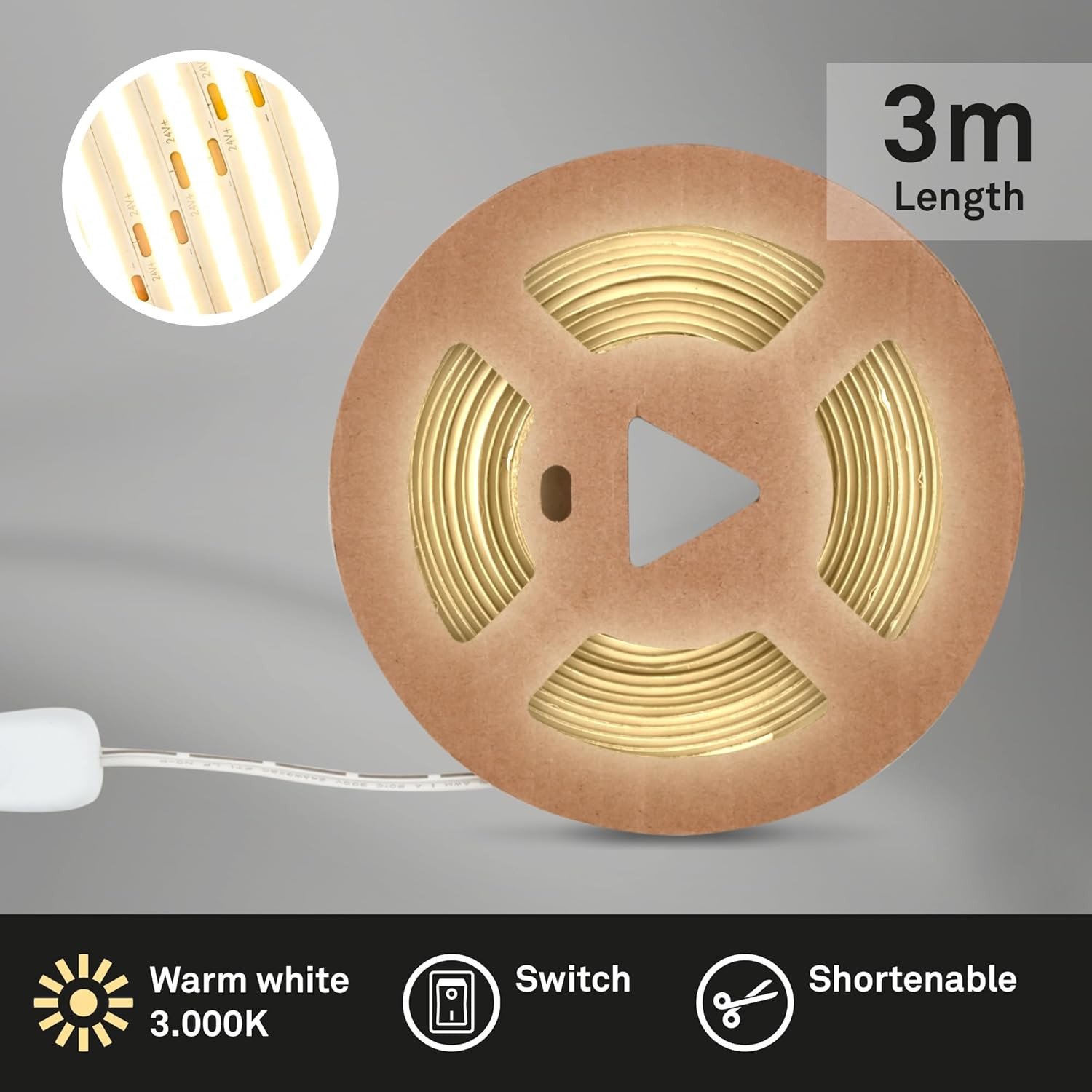 STRISCIA LED 22W 24V AUTOADESIVO BIANCO