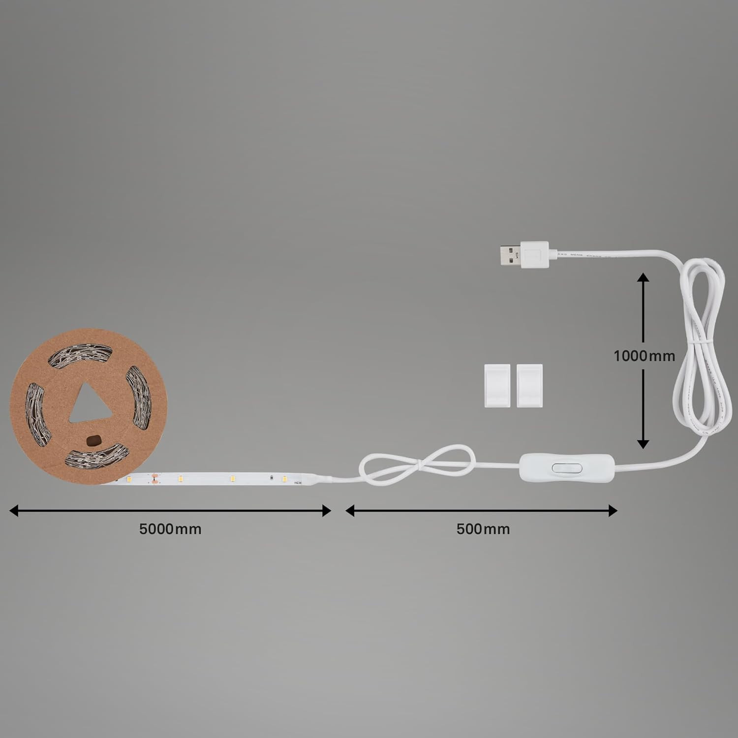 STRISCIA LED USB 5MT.0.04W 3K B.CO