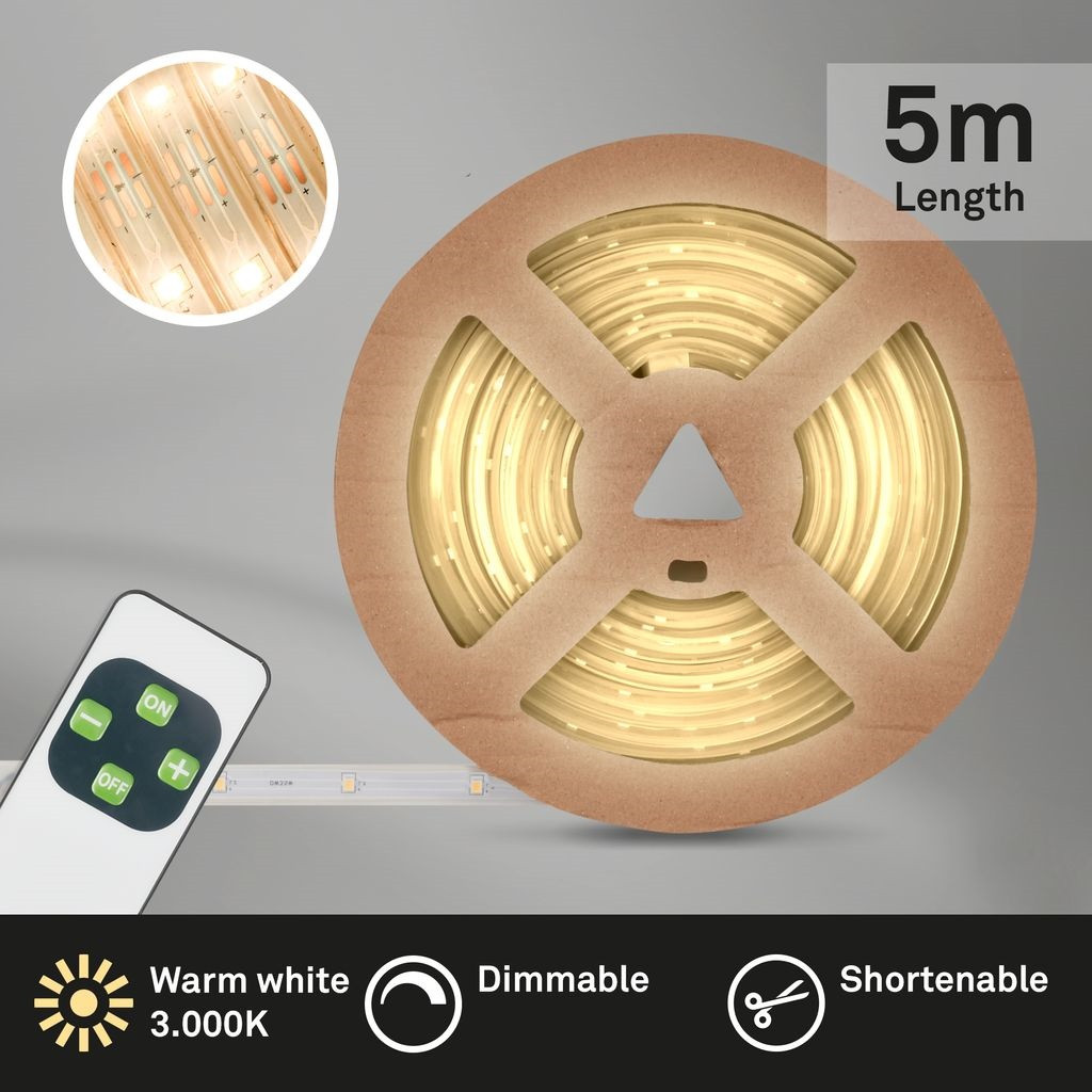 STRISCIA LED IP44 5MT.L.B.0.1W 3K BIANCO