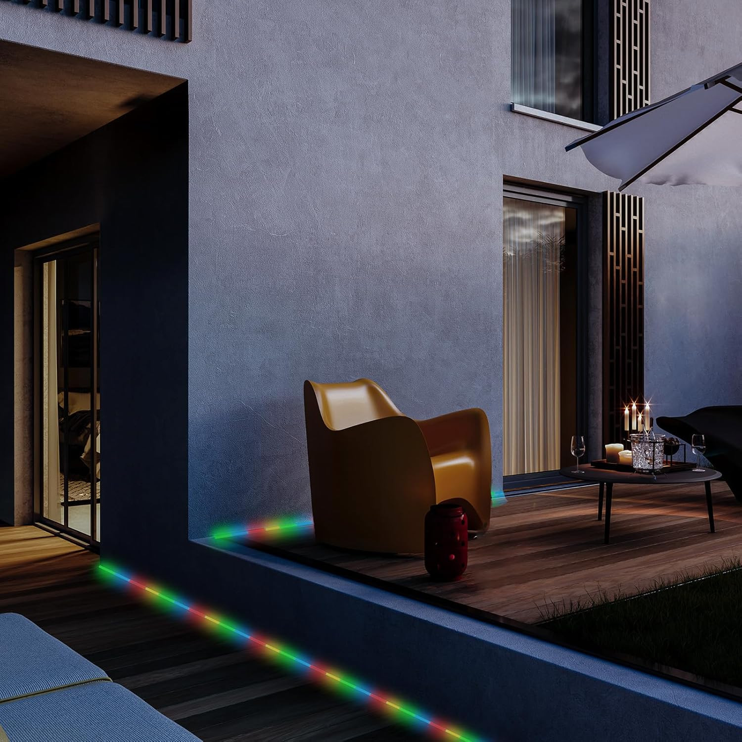 STRISCIA LED IP44 10MT.A BATT.MULTICOLOR