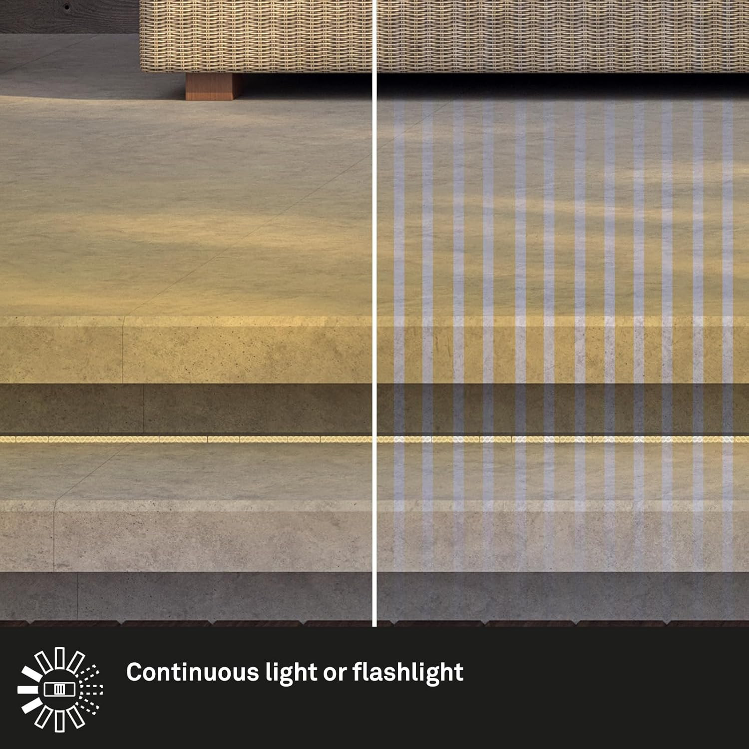 STRISCIA LED SOLARE IP44 3K A BATTERIA