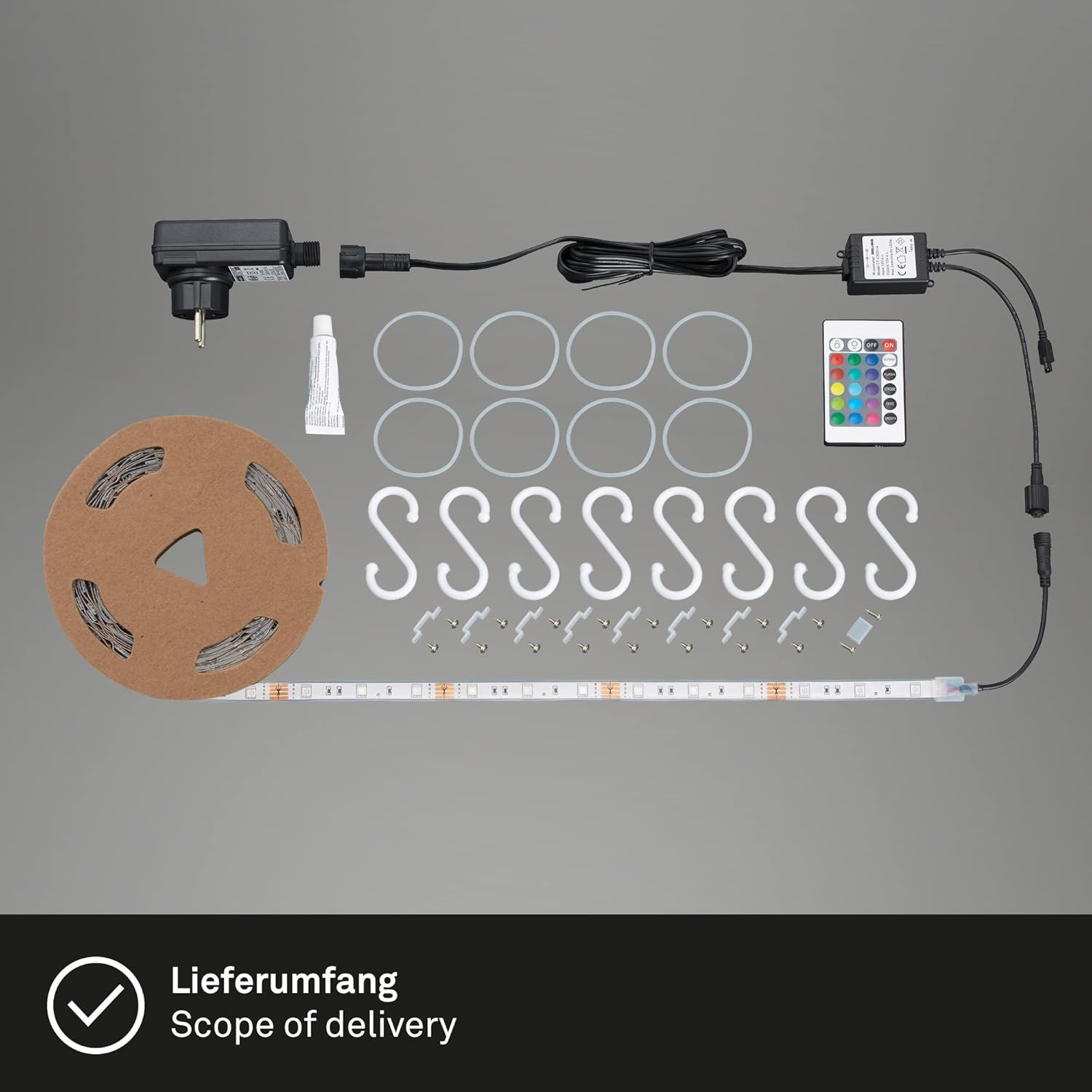 SUPERLINE LED 5MT.RGB 25W CON TELECOMANDO