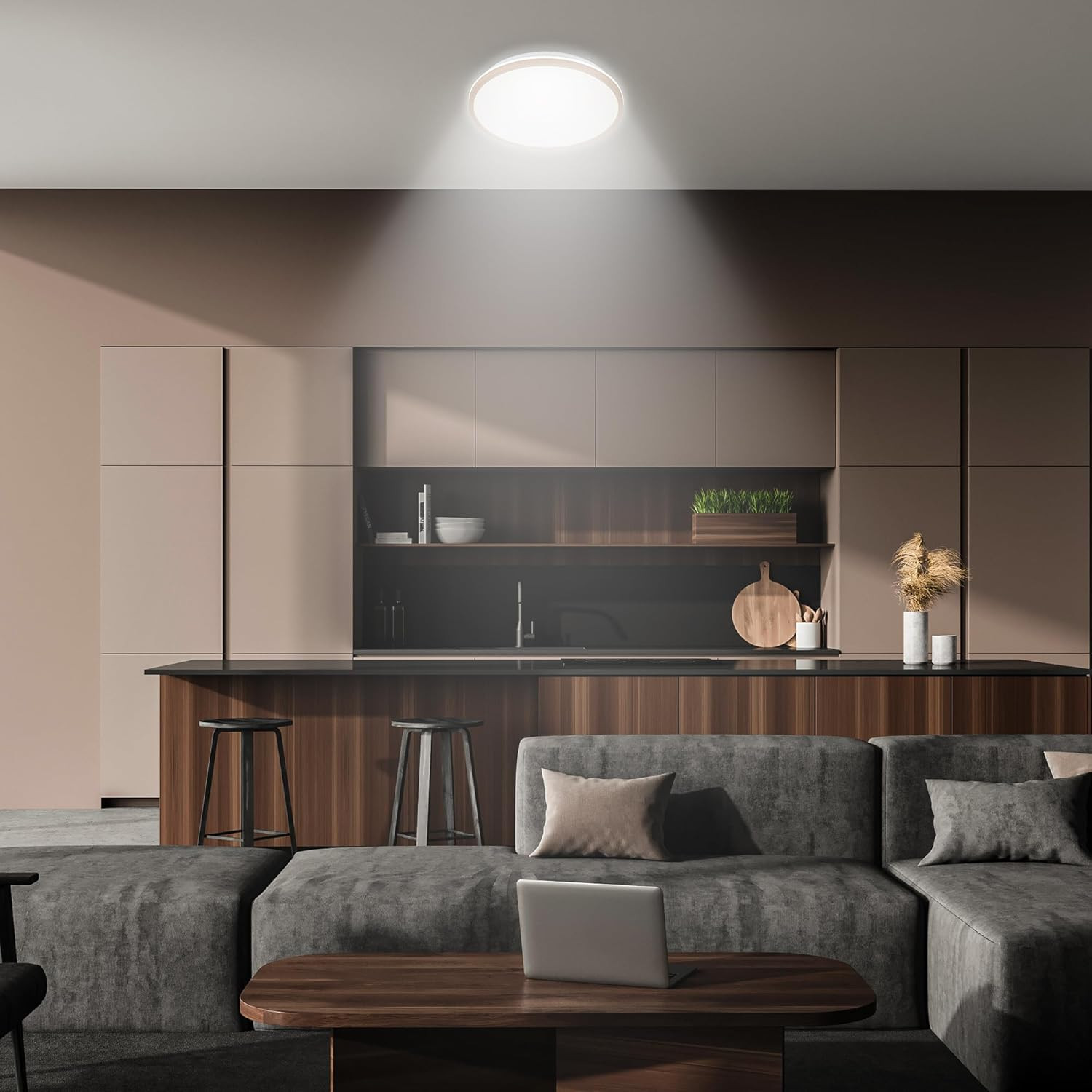 LANA PLAFONIERA LED 15W 4K BEIGE