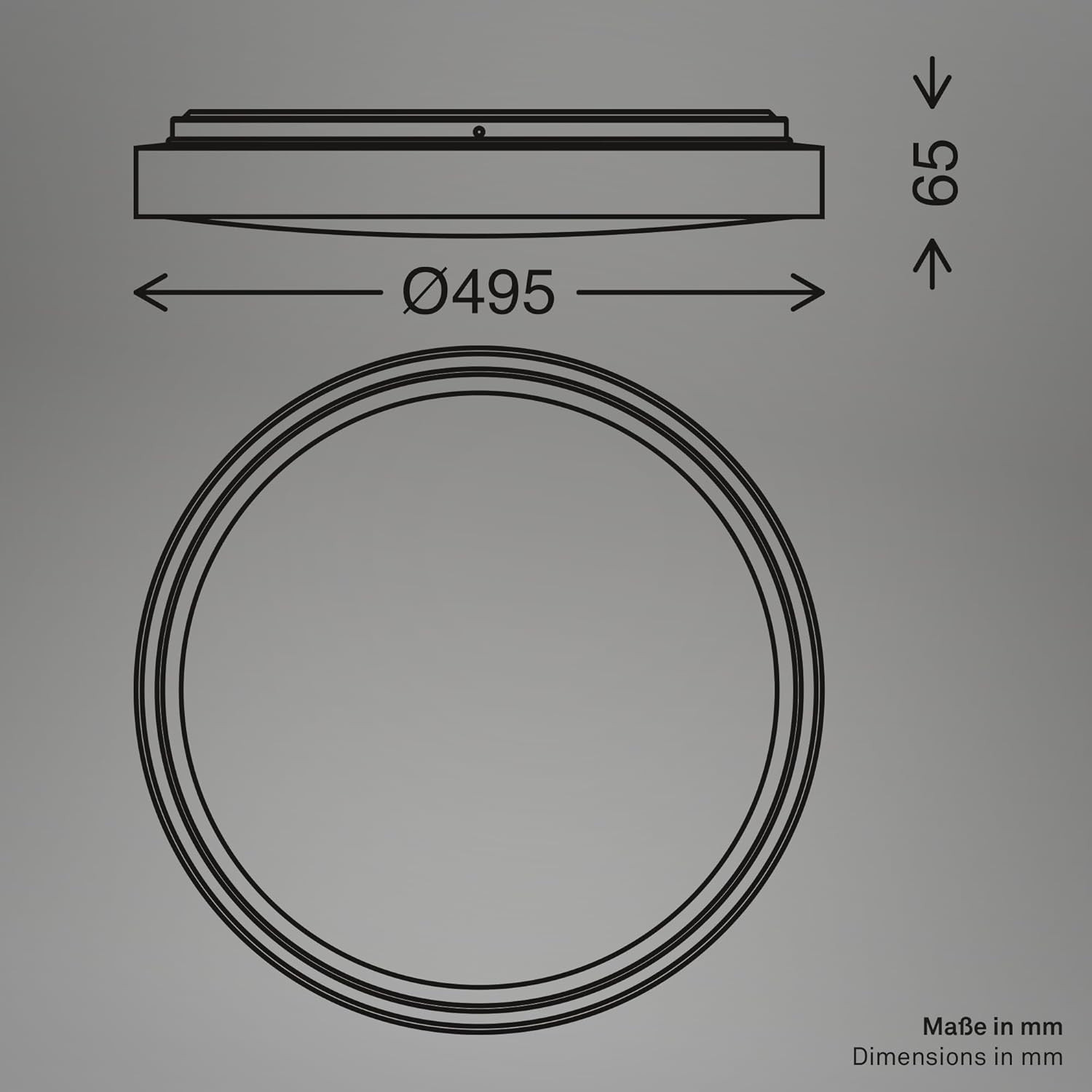 INA PLAFONIERA LED 48W GRIGIO/CAFFE