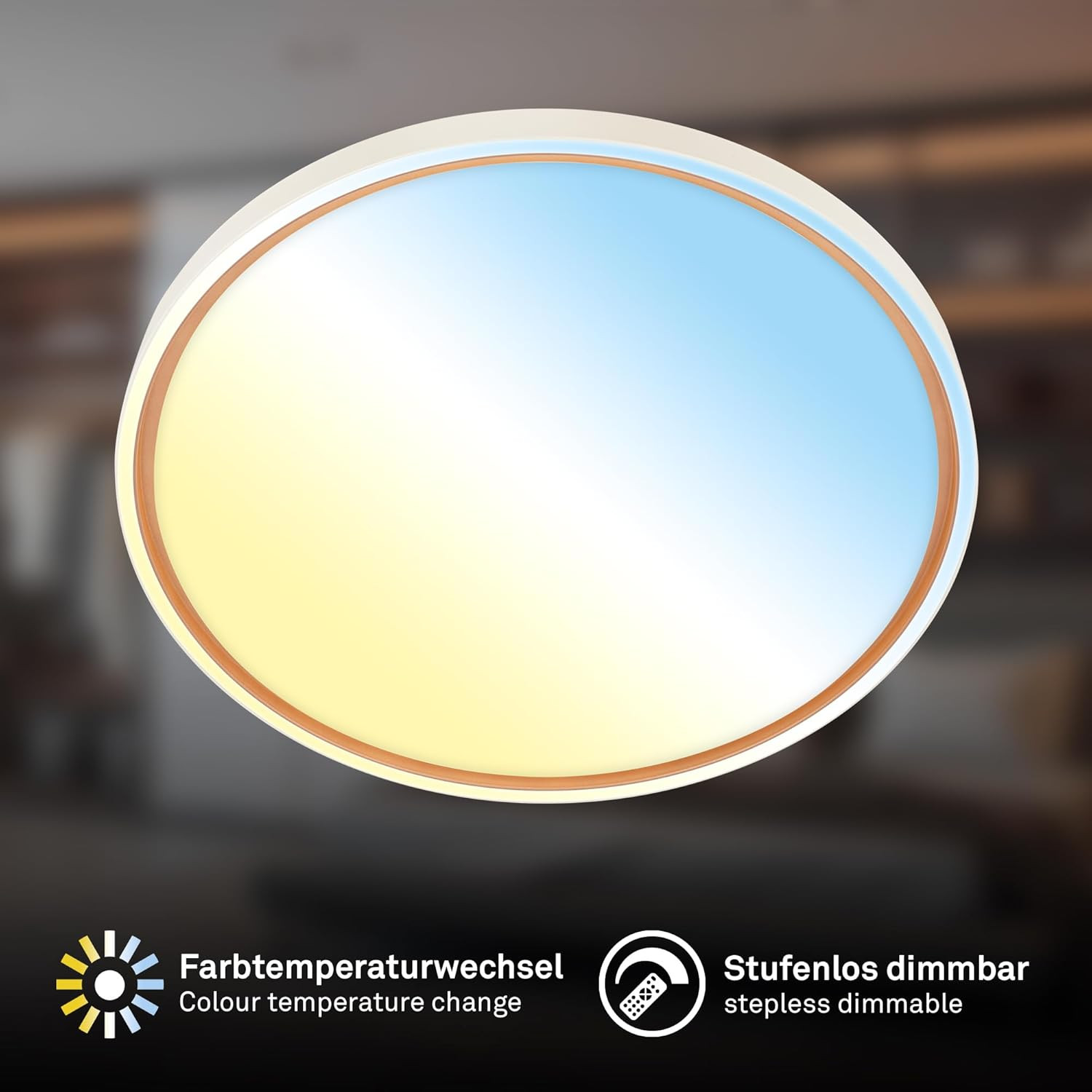 INA PLAFONIERA LED 48W GRIGIO/CAFFE