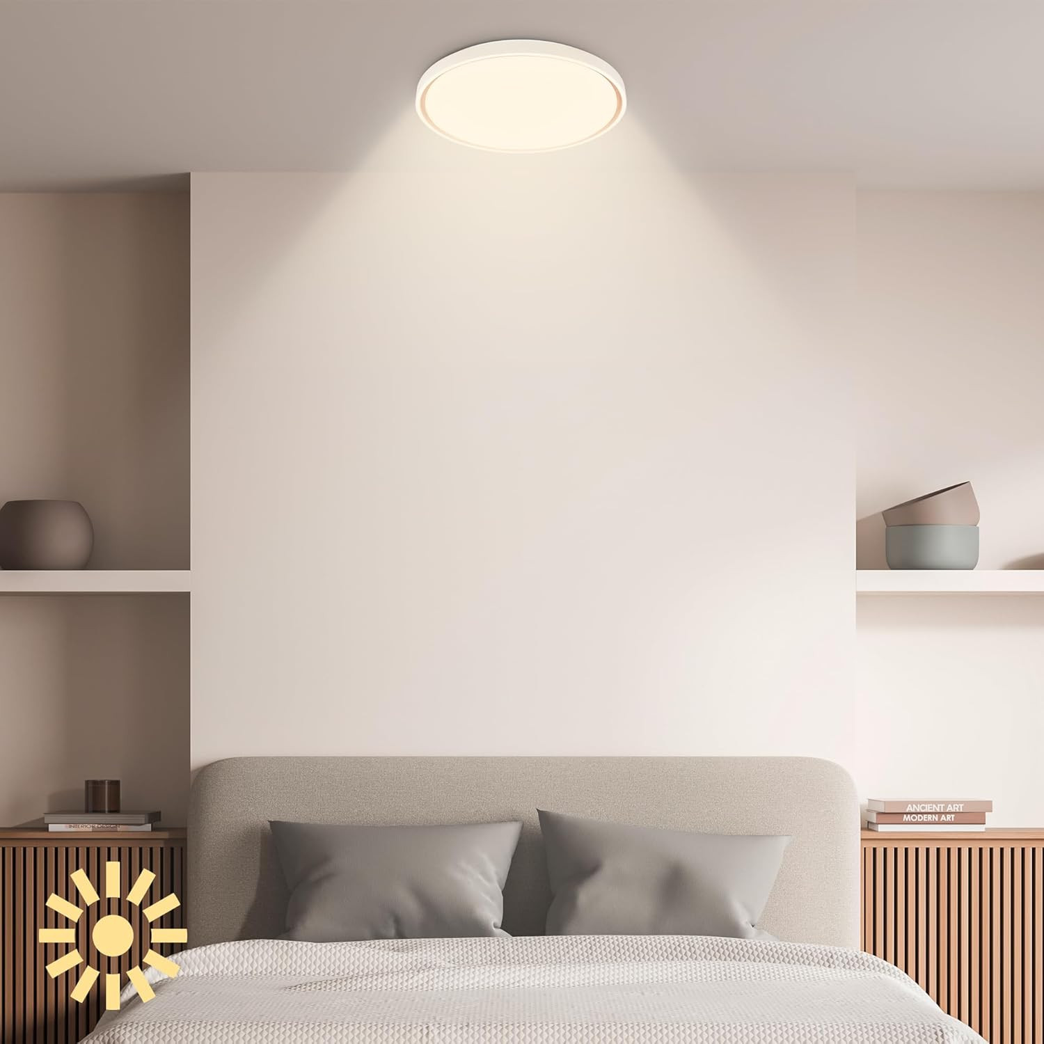 INA PLAFONIERA LED 48W GRIGIO/CAFFE