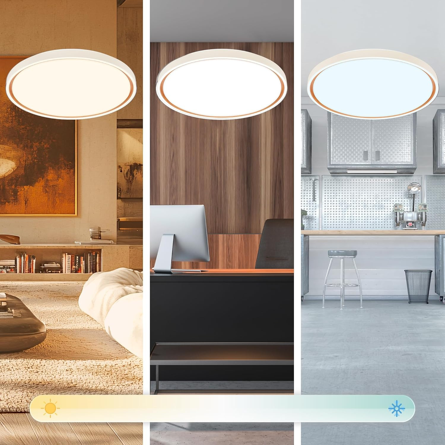 INA PLAFONIERA LED 48W GRIGIO/CAFFE