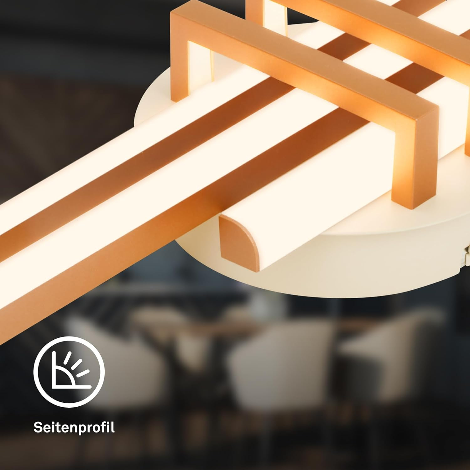 TINKA PLAF.LED 22.5W 3K CAFFE/GRIGIO