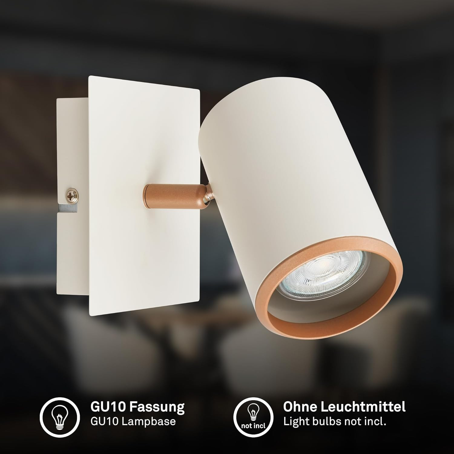 ERA SPOT LED GU10 9W GRIGIO/CAFFE