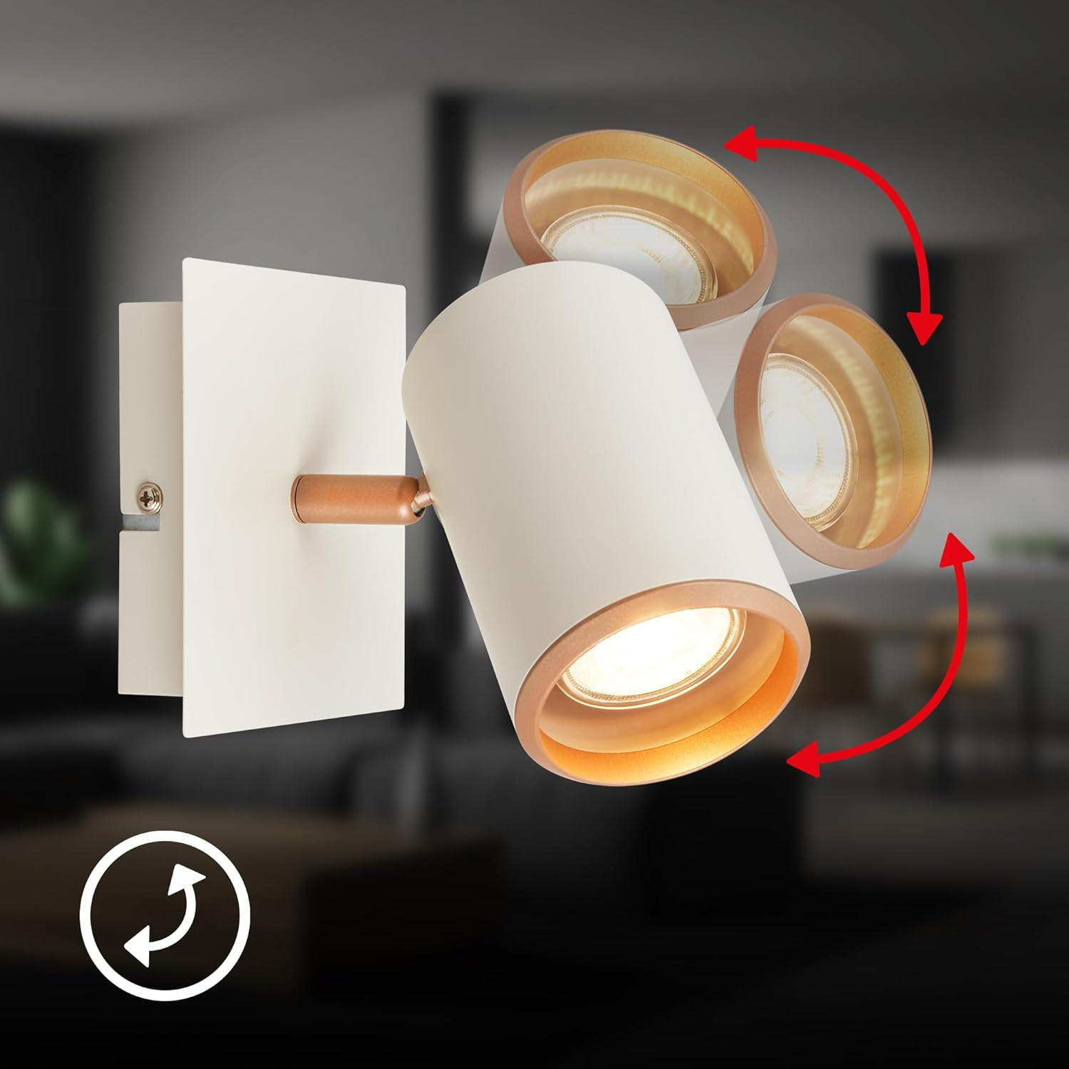 ERA SPOT LED GU10 9W GRIGIO/CAFFE