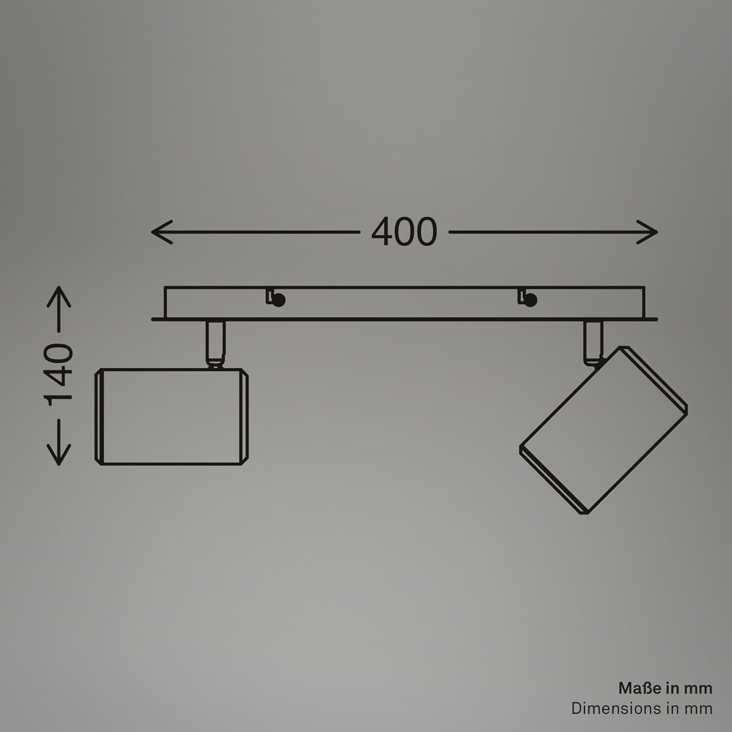 ERA SPOT LED 2XGU10 9W GRIGIO/CAFFE