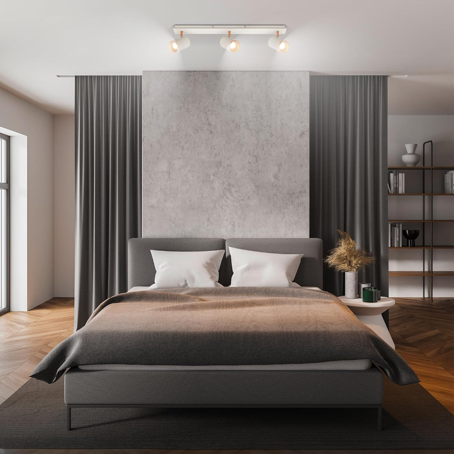 ERA SPOT LED 3XGU10 9W GR/CAFFE