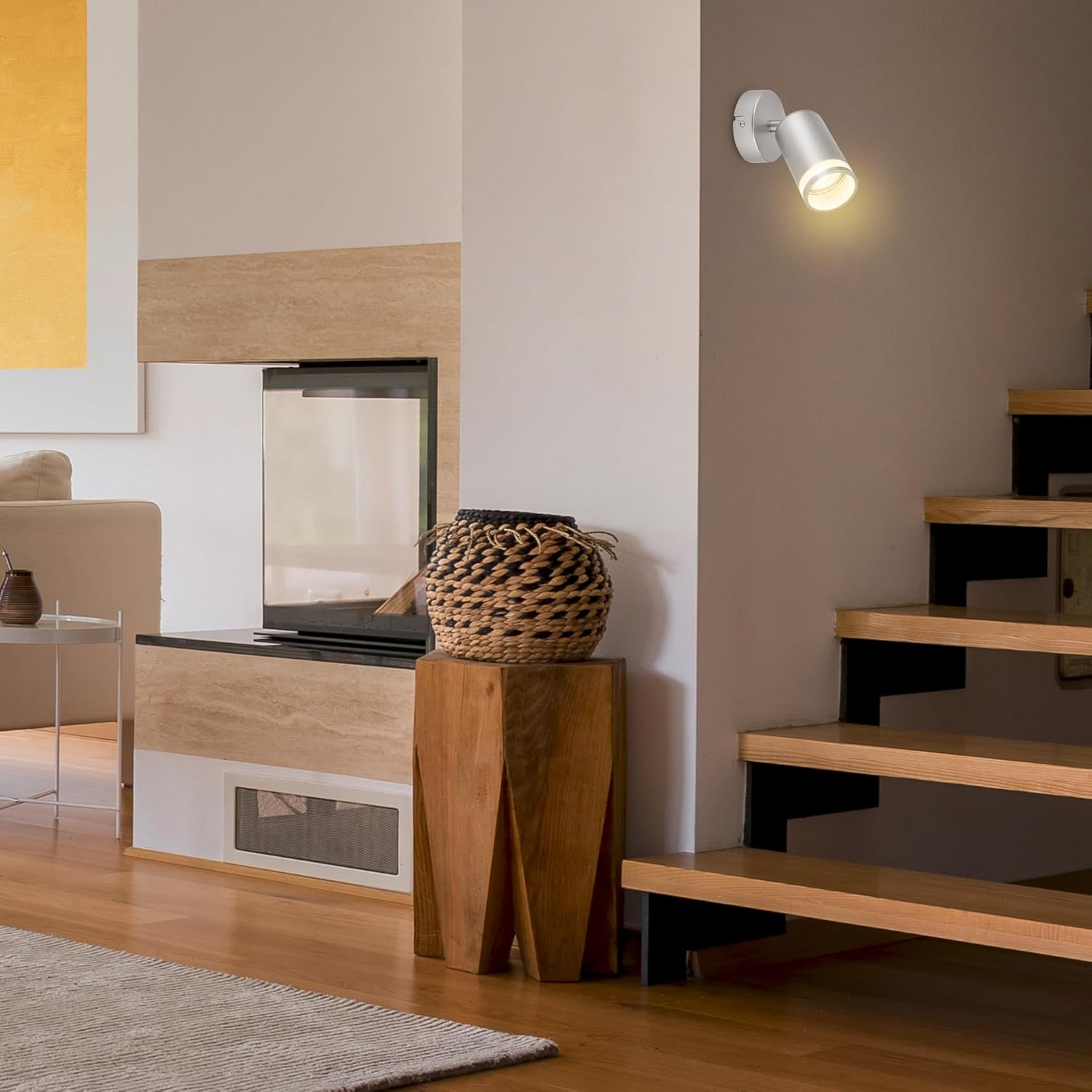 RUB SPOT 1XGU10 9W MET/VETRO/CROMO