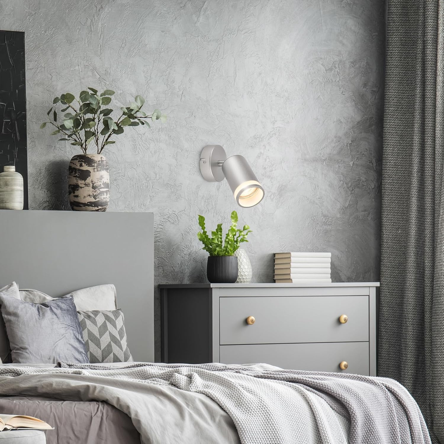 RUB SPOT 1XGU10 9W MET/VETRO/CROMO